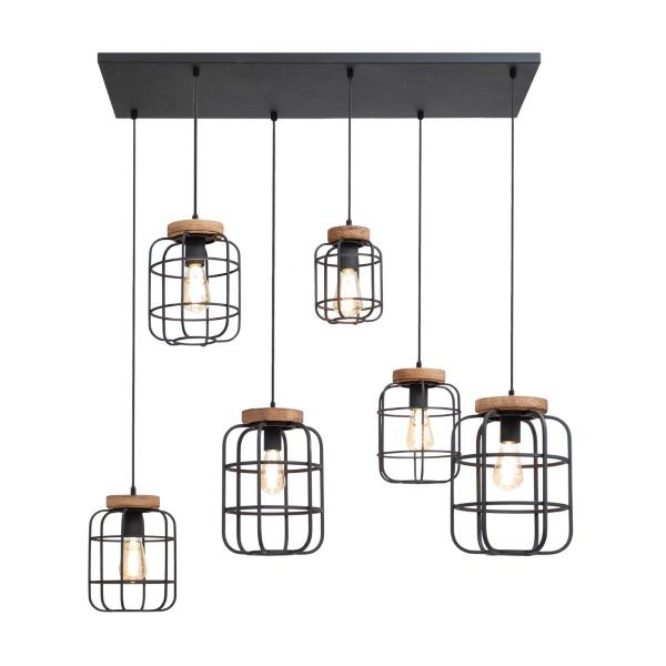 The Lighting Warehouse - Pendant Fabrica 6 Light