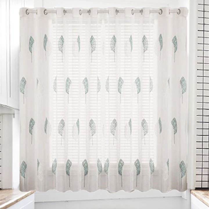 Matoc Designs Readymade Curtain -Café Height -2.2m W x 1.23m H -Eyelet -DW Trees