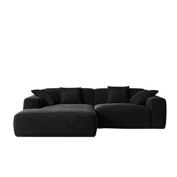 Bria Corner Couch - Black