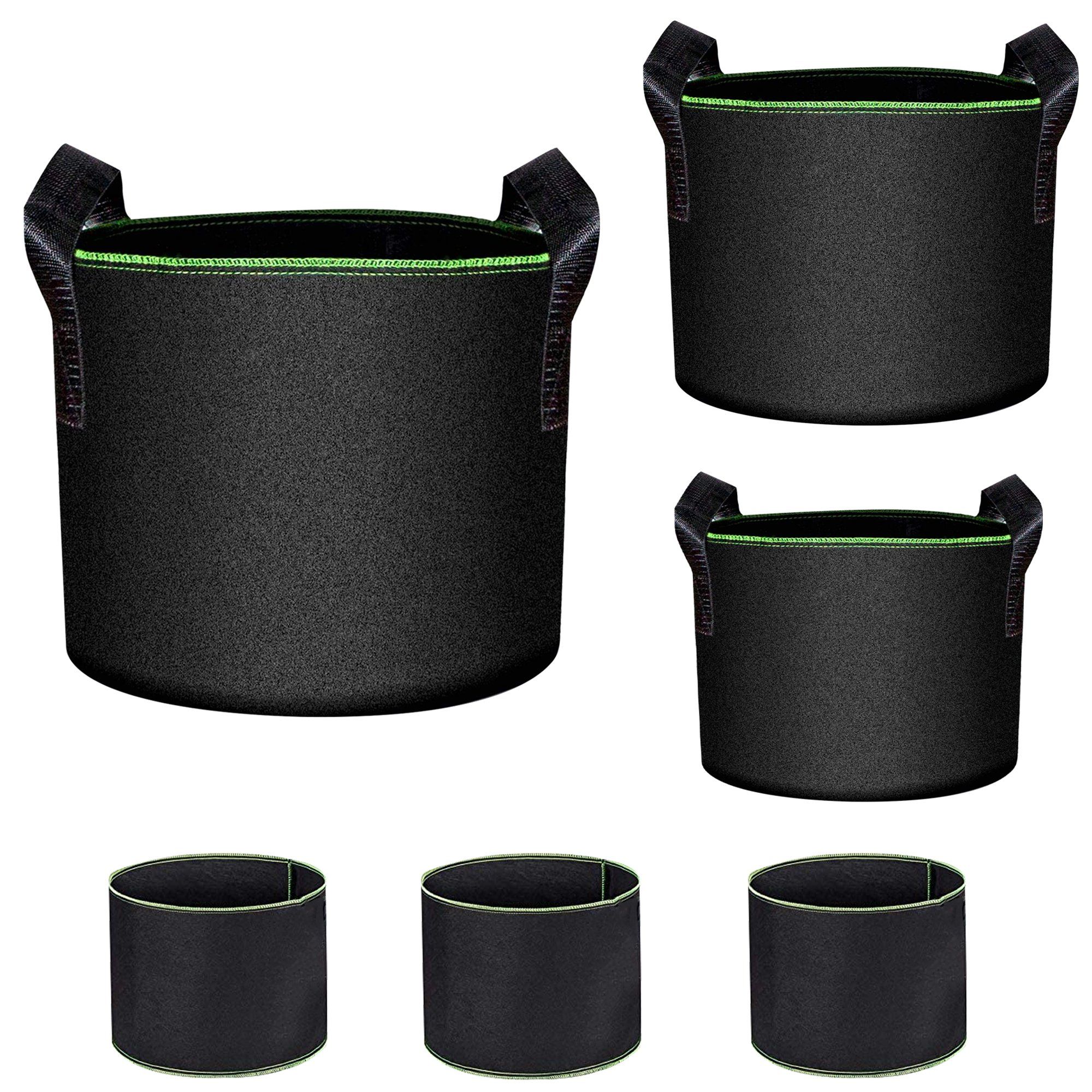 6Pcs Non-Woven Breathable Planting Bags