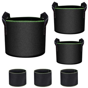 6Pcs Non-Woven Breathable Planting Bags