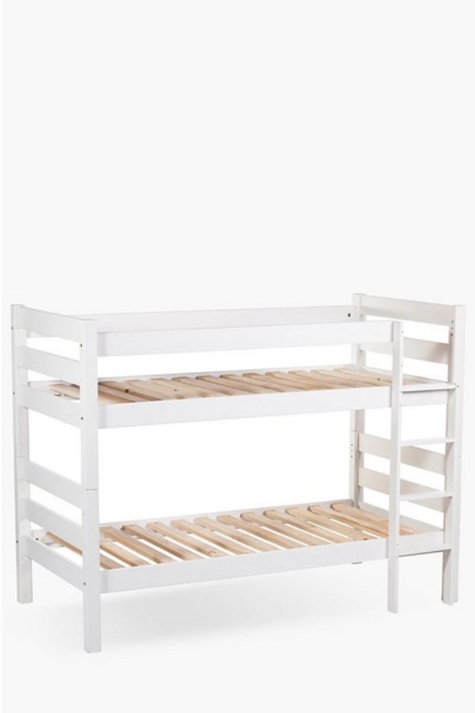 MALIBU BUNK BED WHITE Safe & Fun Pine Wood Bunk Bed for Kids