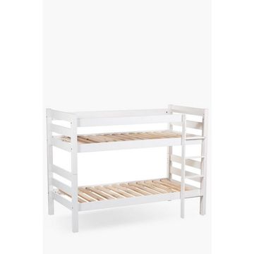 MALIBU BUNK BED WHITE Safe & Fun Pine Wood Bunk Bed for Kids