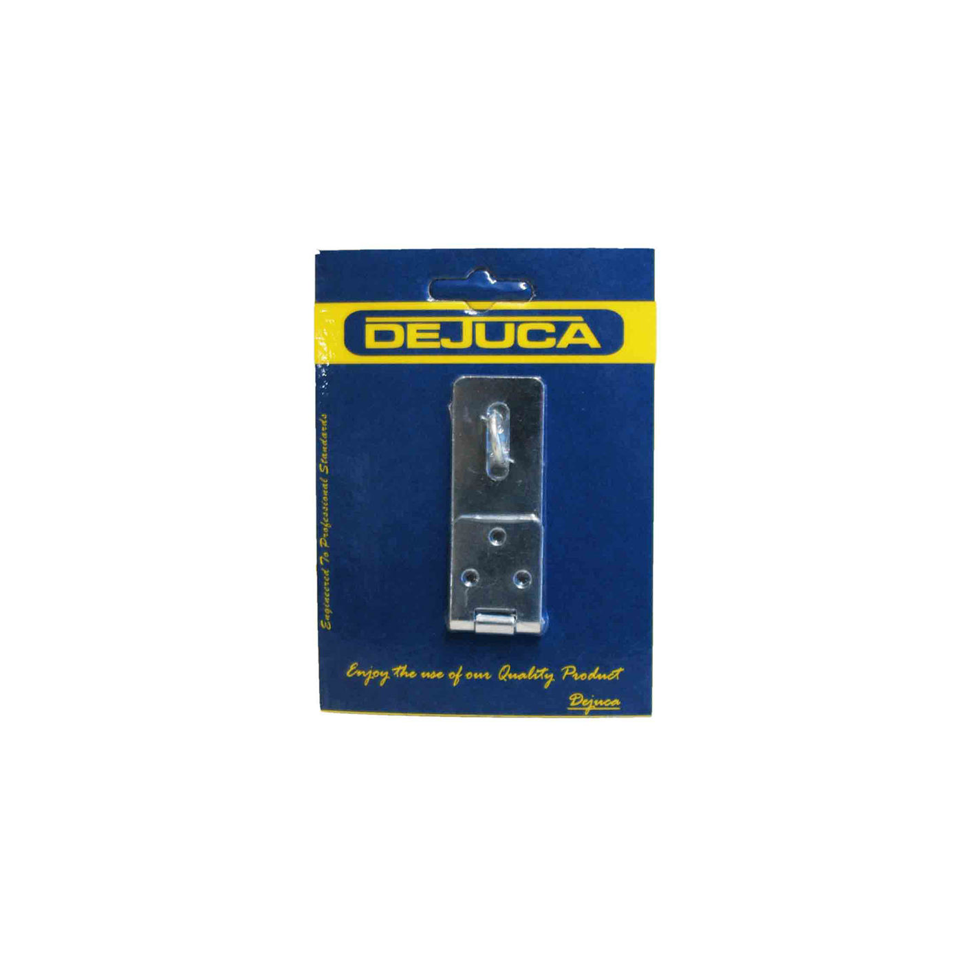 Dejuca - Hasp And Staple - L/d - Galv - 75mm - 1/Card - 8 Pack