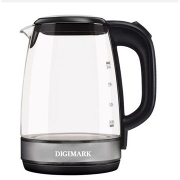 2L Digimark Glass cordless Kettle LED Blue Illumation