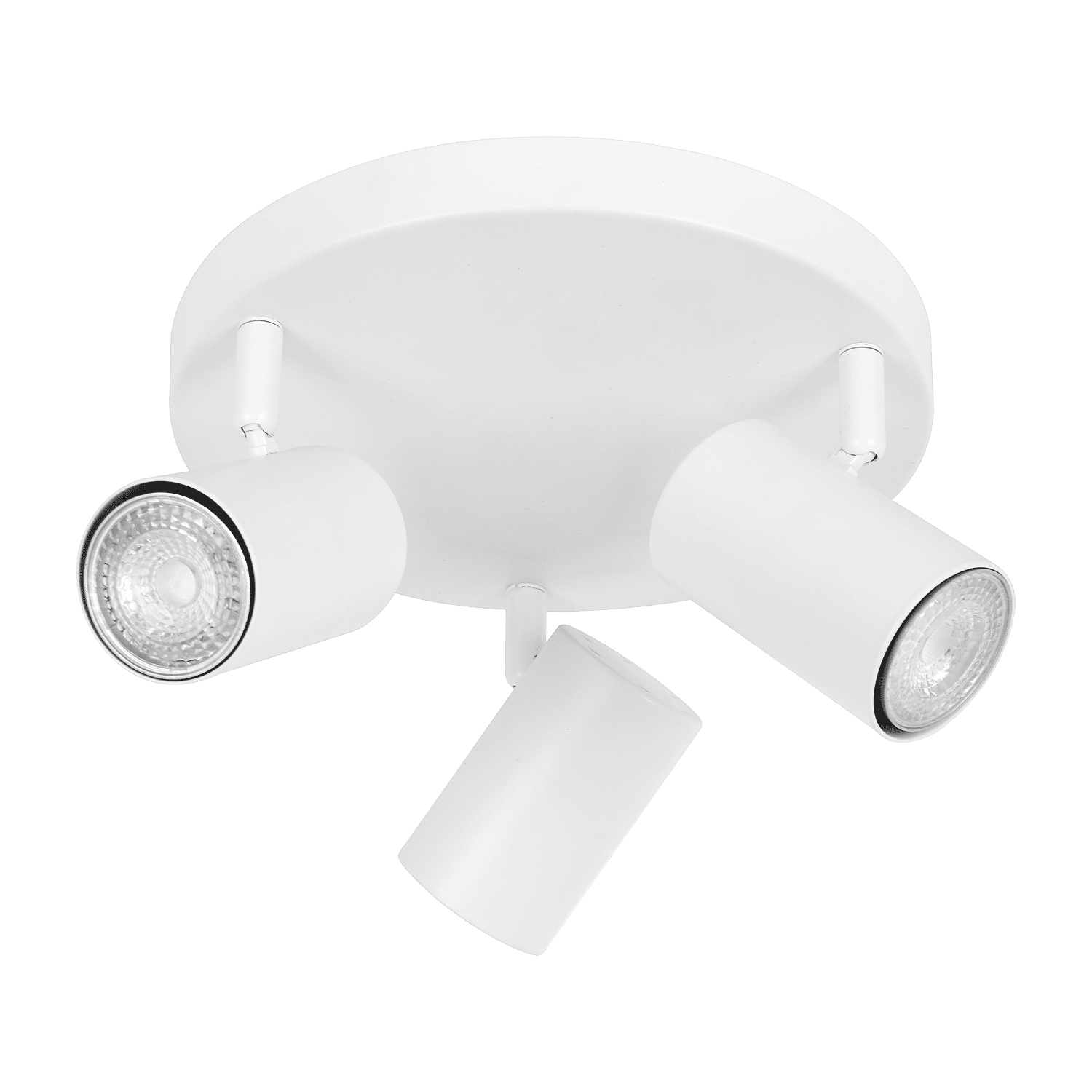 Zebbies Lighting Harper 3 Light White Disc Spot Light