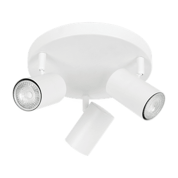 Zebbies Lighting Harper 3 Light White Disc Spot Light