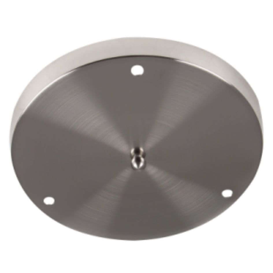 Satin Chrome 250mm 3 Light Ceiling Cup
