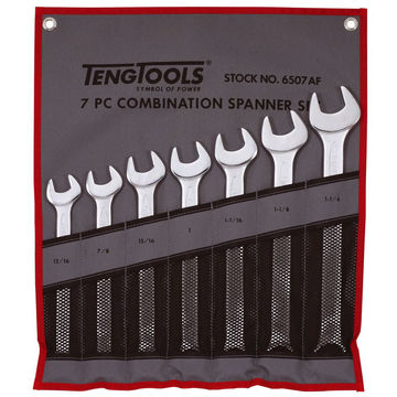 7PC AF (Imperial) Combination Spanner Set