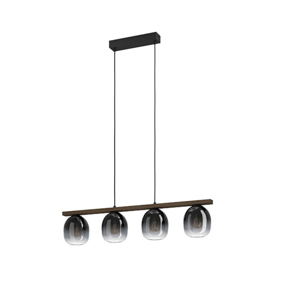 Filago 4LT Pendant Black E27 4x40w