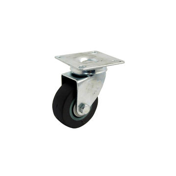Castor Wheel - Rubber - Swivel - Flange - 100mm - 8 Pack