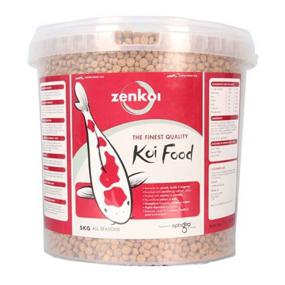 Zenkoi All Seasons Koi & Fish Pellets – 5kg Bucket (Medium Pellets)