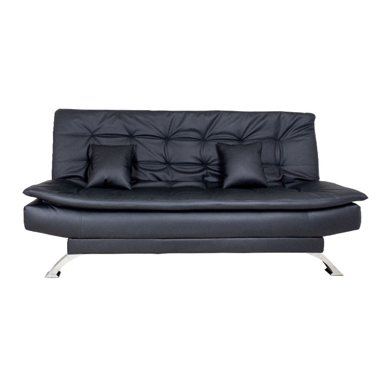 Torres Sleeper Couch - Faux Leather (PU)-Black