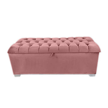 Designer Concepts Connor Storage Box - Medium- Queen- Pink
