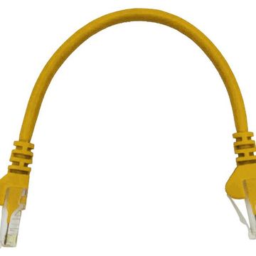 Linkbasic 22Cm Utp Cat5E Flylead Yellow