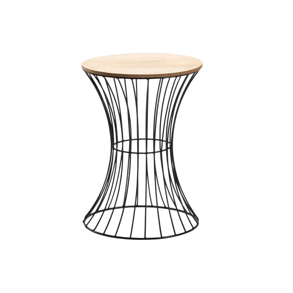 Vividitto - Elijah 36cm Round Side Tables - Natural