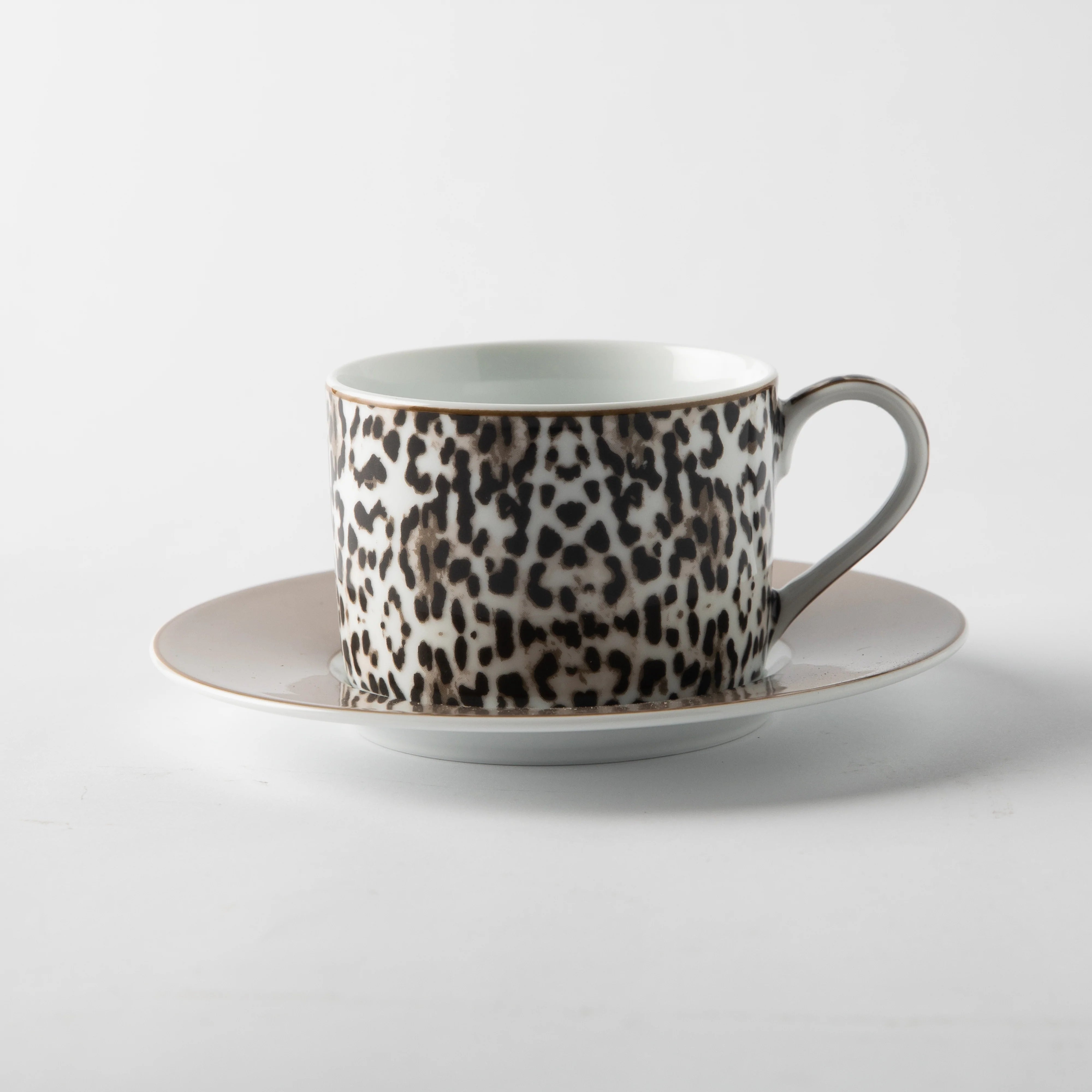 Jenna Clifford Leopard C&S in Gift Box Set of 4