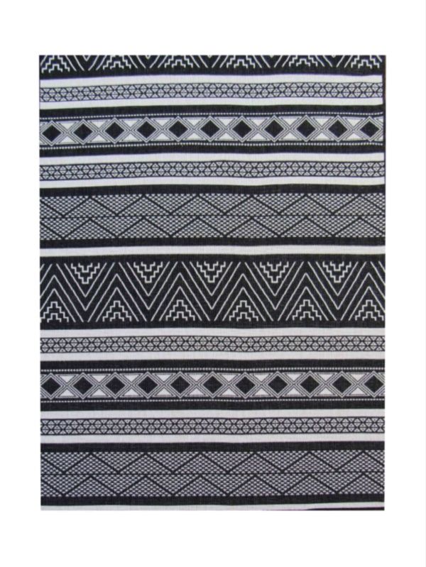 BK Carpets - Indoor & Outdoor Rug - Silver - 2m x 2.9m - Aztec Tribal - Night