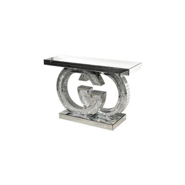 Mirrored Console Table - Silver