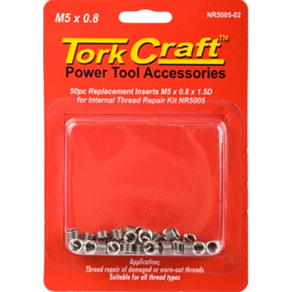 Thread Repair Kit M5 X 0.8 X 1.5D Repl. Inserts For Nr5005