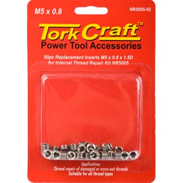 Thread Repair Kit M5 X 0.8 X 1.5D Repl. Inserts For Nr5005