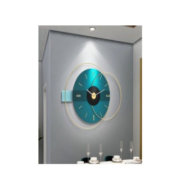 Modern minimalist mute living room decoration wall clock 2018A Green