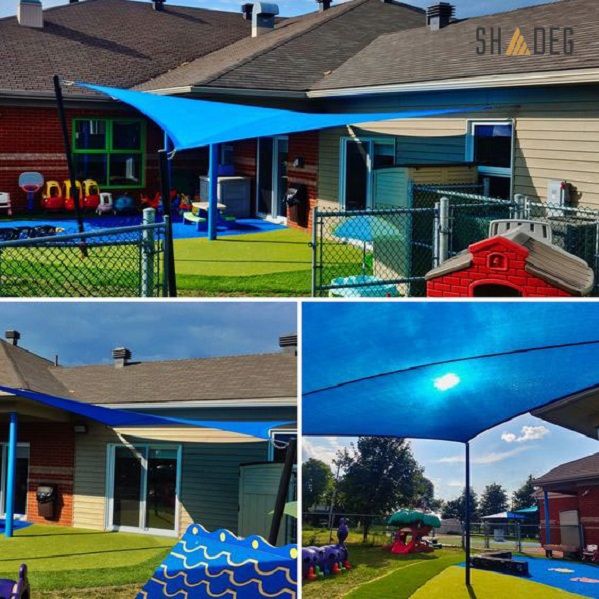 Shade sail blue Shadeg Ultrablock 325GSM 300cm ×300cm Square