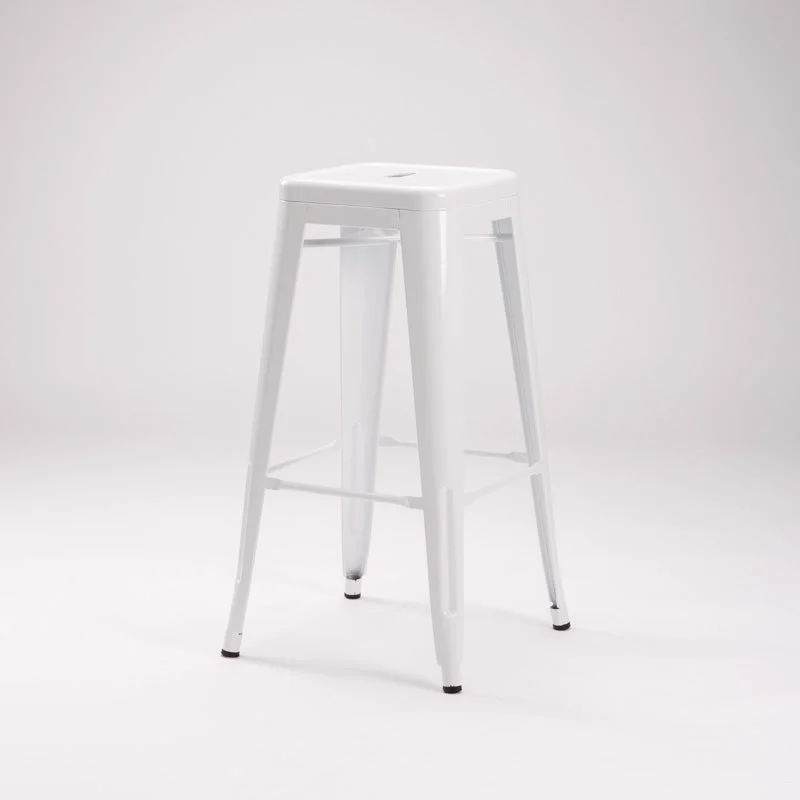 BRONX Barstool — Industrial High Chair with Metal Legs and Padded Seat