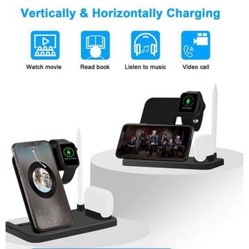 Fast Charging 4 in 1 wireless charge Dock for Apple- Q-CD60