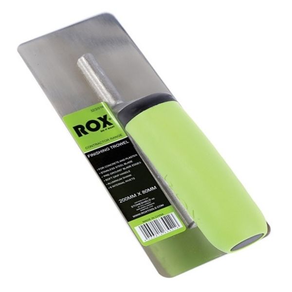 ROX® MIDGET FINISHING TROWELS - CONTRACTOR RANGE - 200 mm x 80 mm