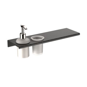 AURA GREY - LOTION DSPNR + TUMBLER SHELF