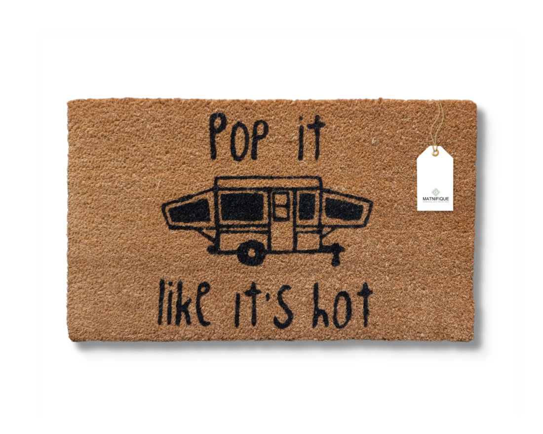 Matnifique Coir Design Doormat - Hop On In 700 x 400 x 14mm