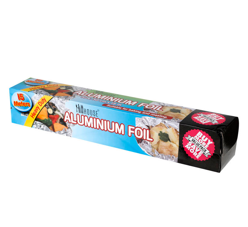 Aluminium Foil - Heavy Duty - Silver - 30cm x 15m - 8 Pack