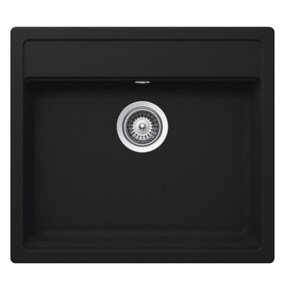 Frasa Kitchen Sink Rezulta Single Bowl Quartz Resin Composite Black L49Cm X W51Cm