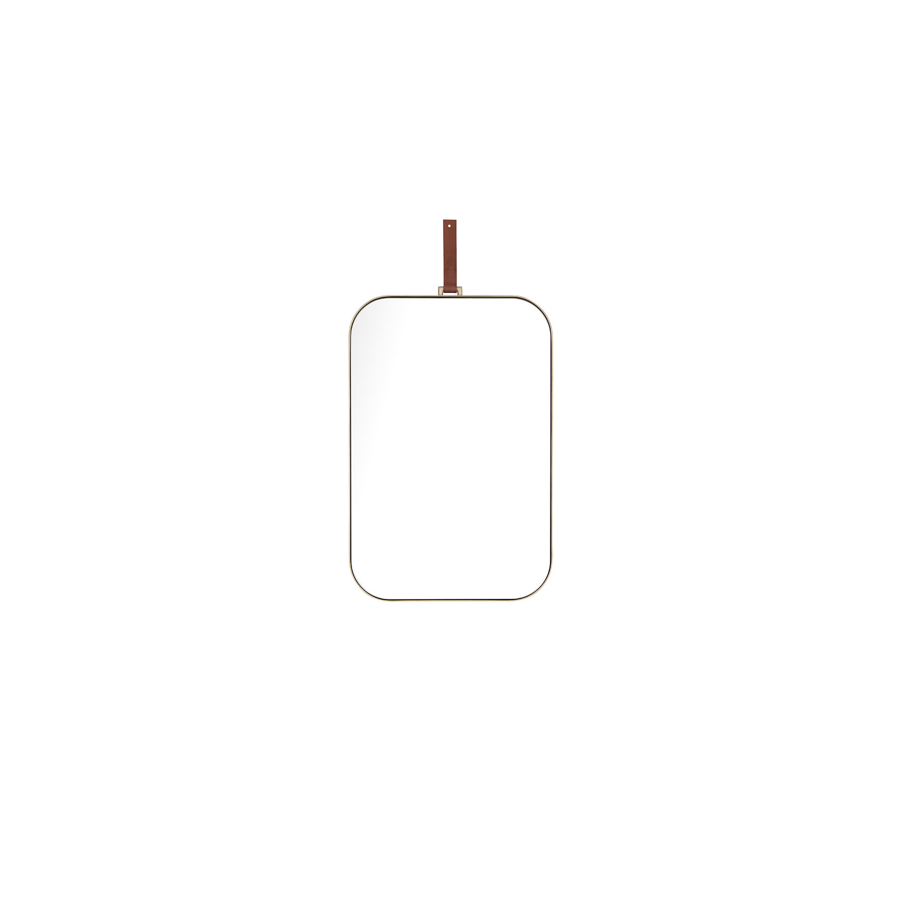 Paramount Mirrors & Prints - Lexi Leather Square - Gold