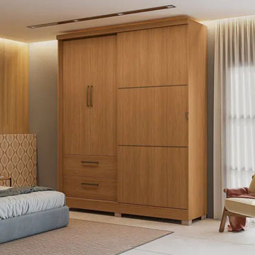 Mateo 3 Door Wardrobe -Brown