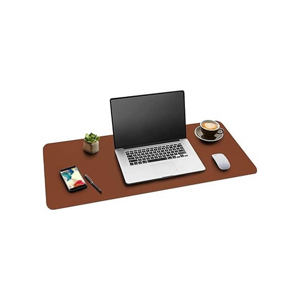 PU Leather Mouse Pad - Brwon