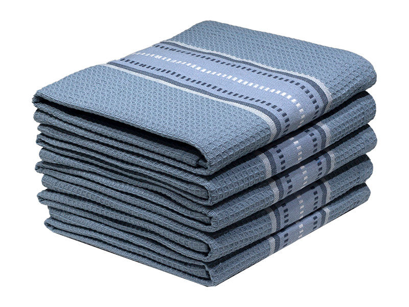 Multipurpose, Easy Fit, Absorbent Kitchen Towel - Design 2179 - 050x070cms - (05 Pc Pack) - Stripes - Angel Falls