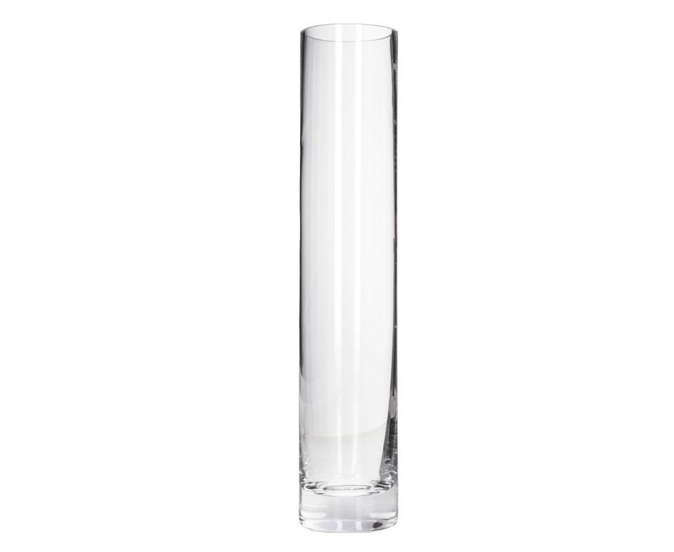 Danny Home Clear Cylindrical Glass Vase-Tall