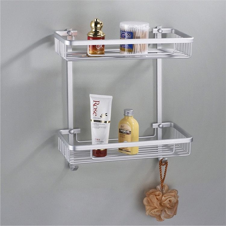 Aluminum Double Wire line Basket  With Hook