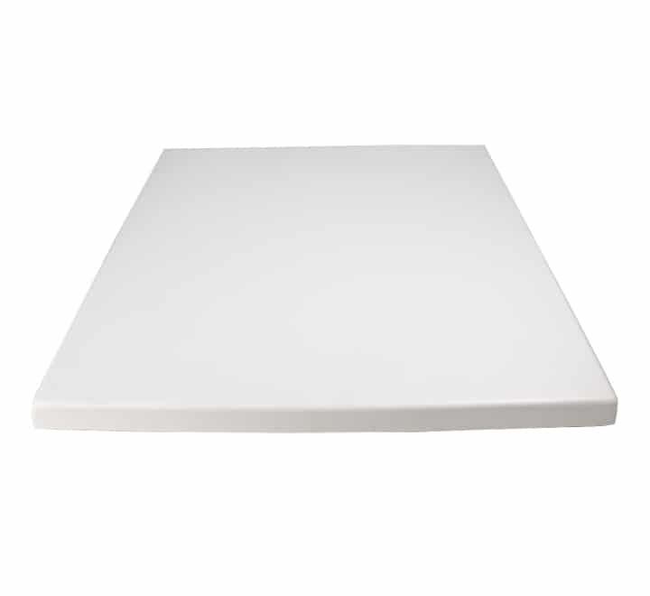 Vividitto - Werzalit Square Cafe Table Top 60cm - Beyaz