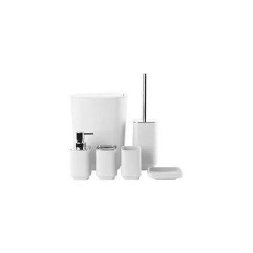 JOTOM Bathroom Set Home Toilet Brush, Dustbin ()