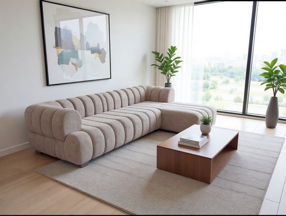 Lethabo L-Shape Cloud Comfort Sofa – 3 Seater