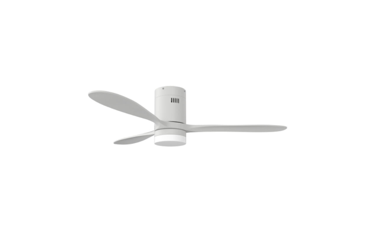 Solent Hugger Fan White 1320mm with LED Light & Remote