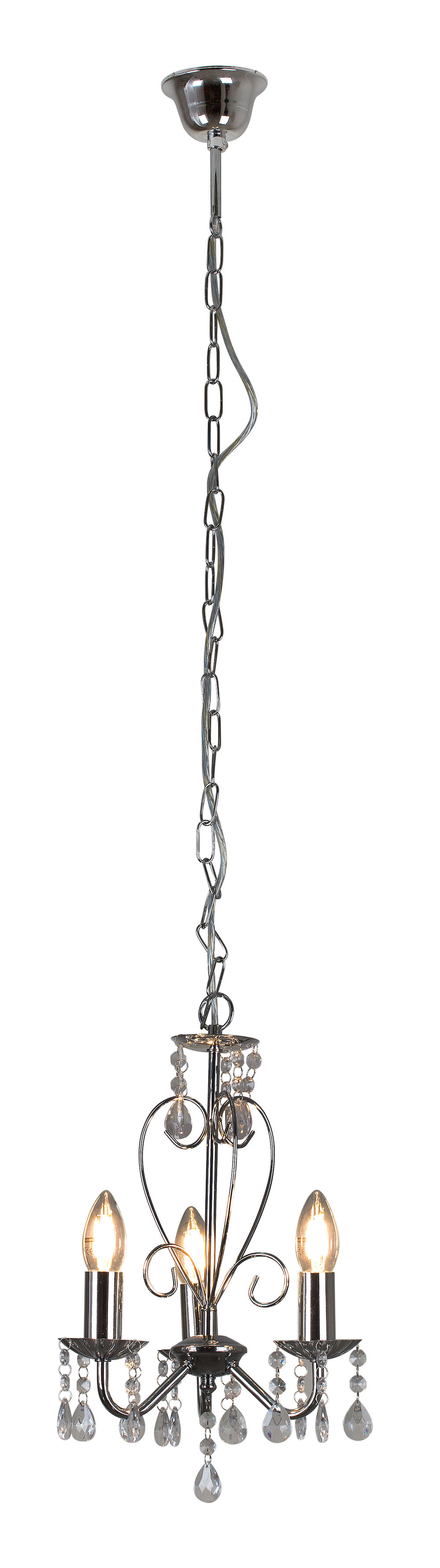 Eurolux Cleo 3LT Chandelier 255mm Chrome