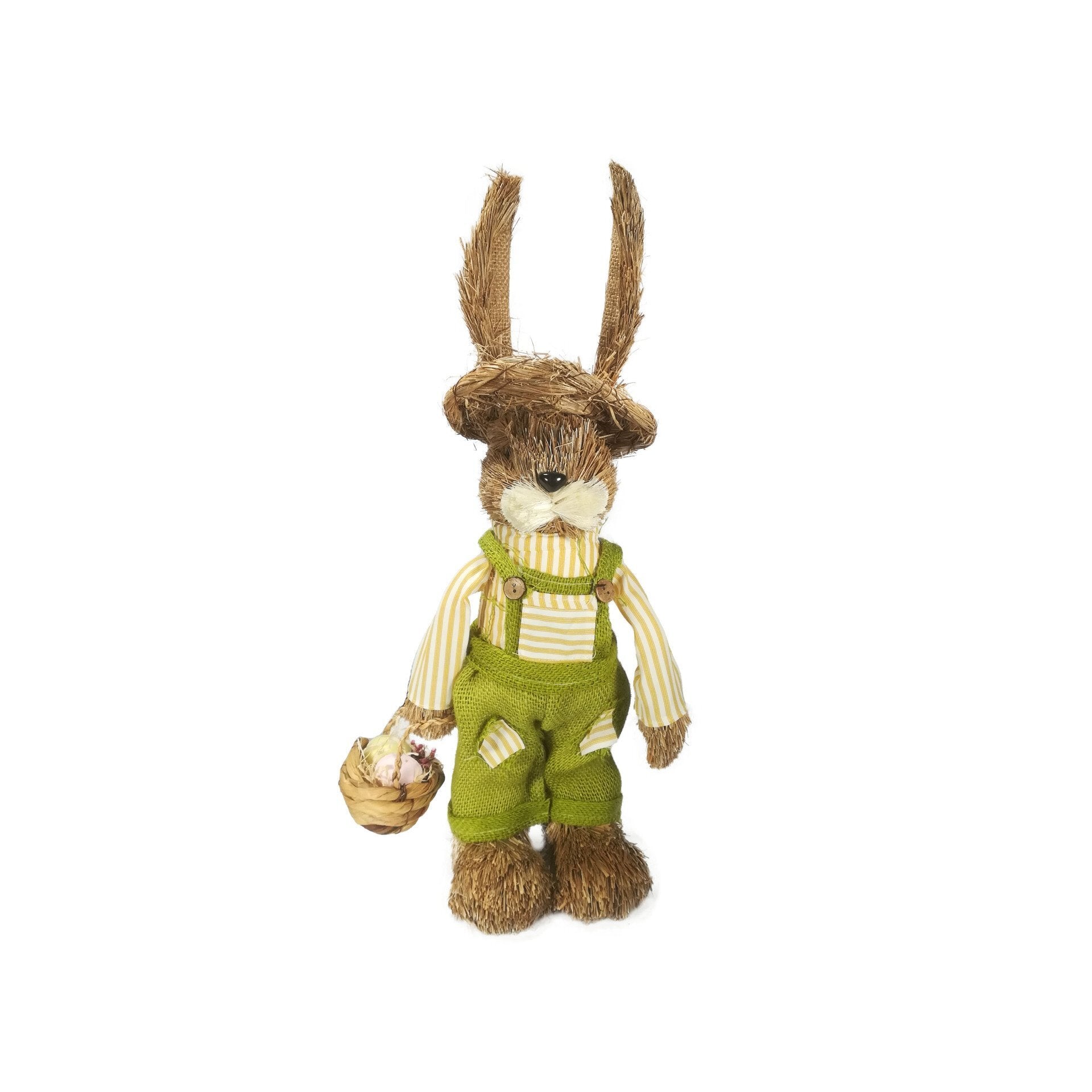 Bunny Grass boy with basket 45cm