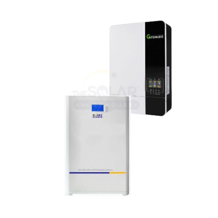 Growatt 5KVA Inverter and Battery Combo Svolt 5.09KWh Lithium Battery