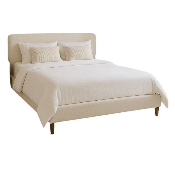 Innofurn-Upholstered Queen Bed Frame