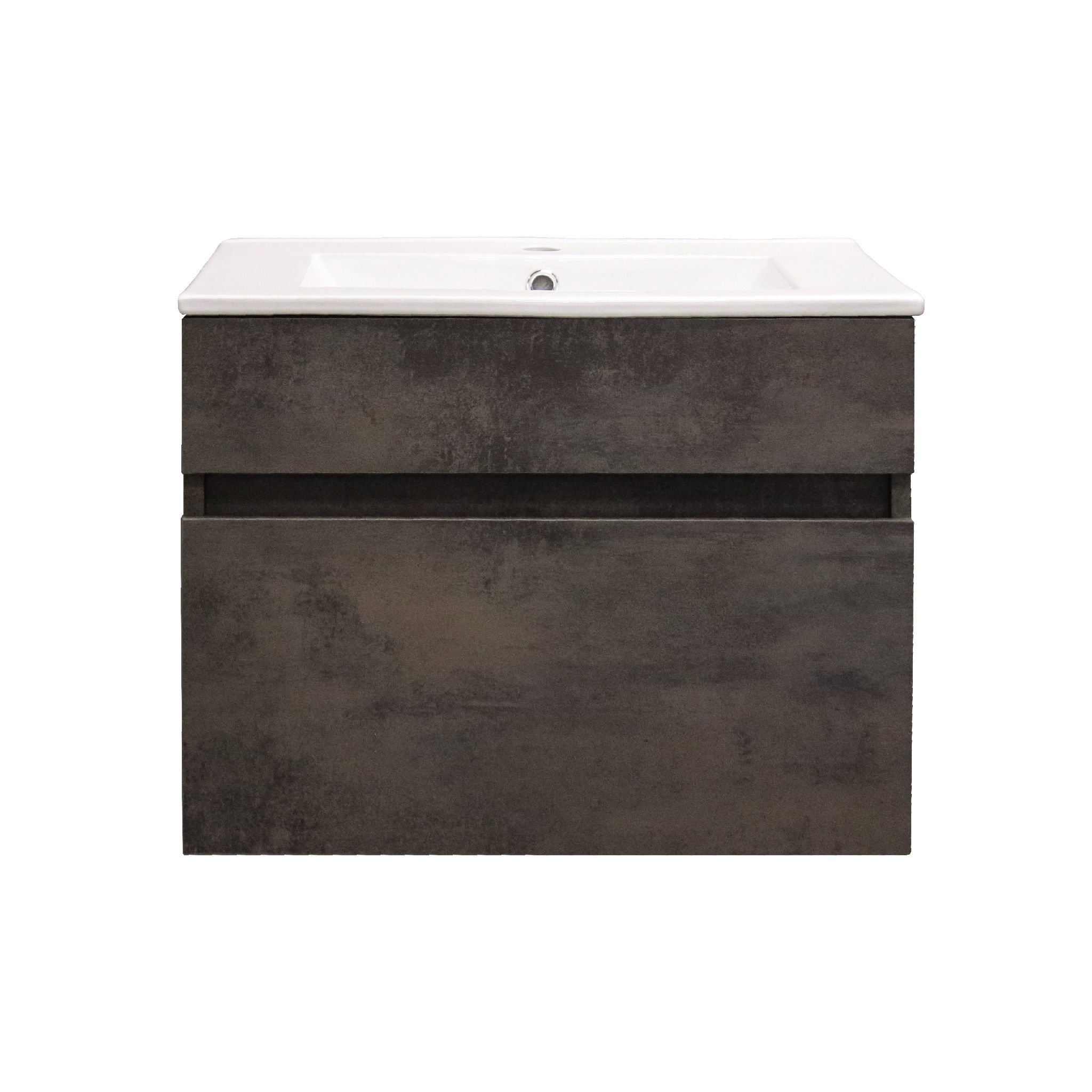 Stylo Floating Bathroom Vanity Cabinet with White Ceramic Basin | Oxide