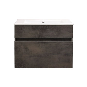 Stylo Floating Bathroom Vanity Cabinet with White Ceramic Basin | Oxide